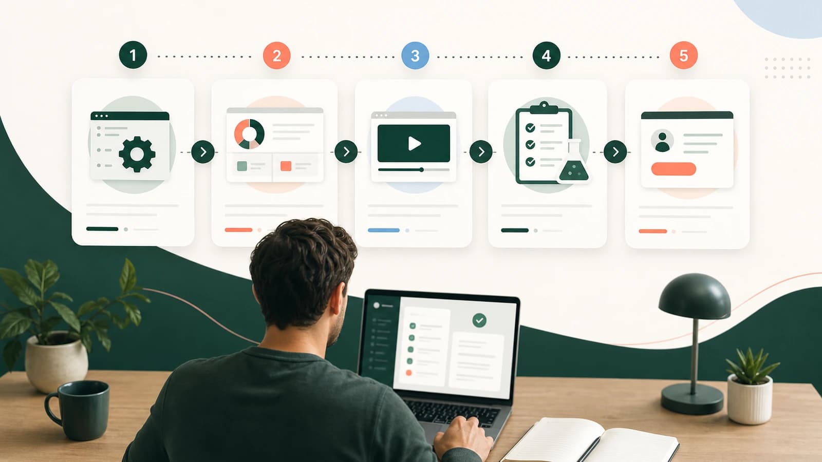 AI agent workspace used to plan and build a small business automation